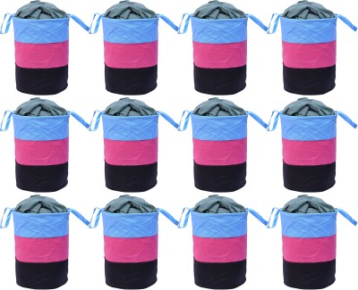 PETALSCASE 42 L Light Blue, Pink, Black Laundry Bag(Non Woven)