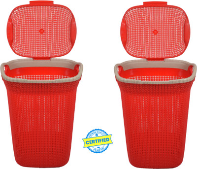 COMFORT Creation 55 L Red Laundry Basket(Plastic)