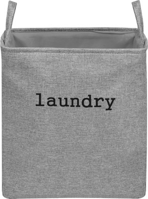 KUBER INDUSTRIES 40 L Grey Laundry Basket(Jute)