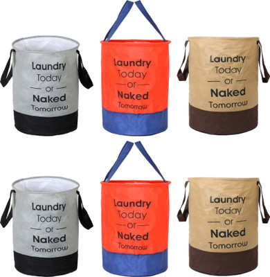 Home Style India 45 L Multicolor Laundry Bag(Non-Woven)