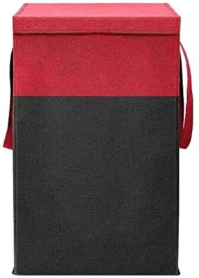 Craft Bazar 68 L Red, Black Laundry Basket(Non-Woven)