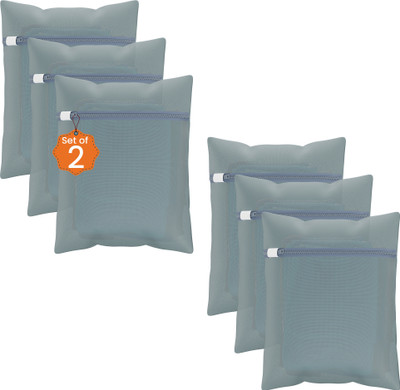 KUBER INDUSTRIES 2 L Grey Laundry Bag(Polyester)