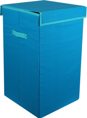 JMD Creation 15 L Blue Laundry Basket(Cotton)