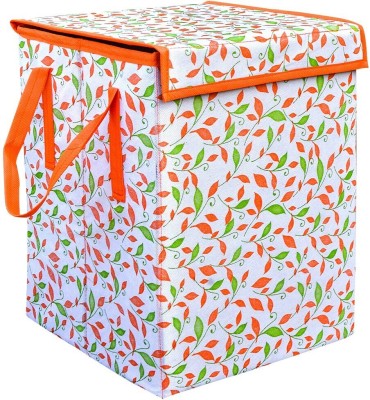 Tiarakrafts 40 L Orange Laundry Basket(Non Woven)