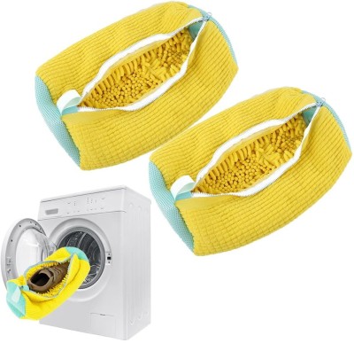 TOZKYN 15 L Yellow Laundry Bag(Rexine)