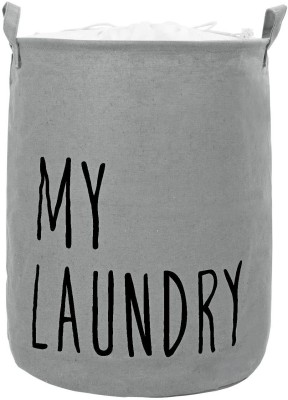 HOKiPO 42 L Grey Laundry Basket(Cotton)