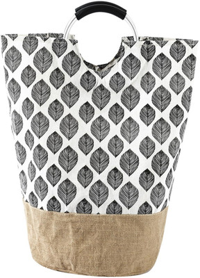 HOKiPO 52 L Black Laundry Basket(Cotton)