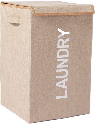 HOKiPO 61 L Beige Laundry Basket(Jute)