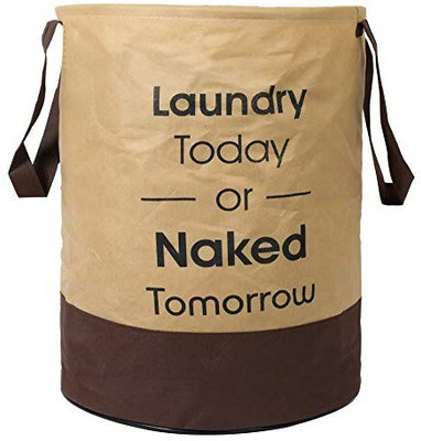 KUBER INDUSTRIES 45 L Beige, Brown Laundry Bag(Cotton)