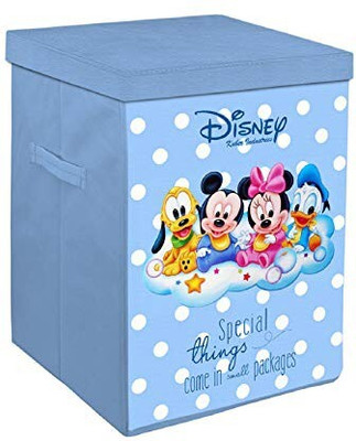 KUBER INDUSTRIES 45 L Blue Laundry Stool/Storage(Non Woven)