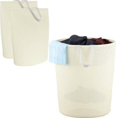 KUBER INDUSTRIES 40 L Beige Laundry Bag(Polyester)