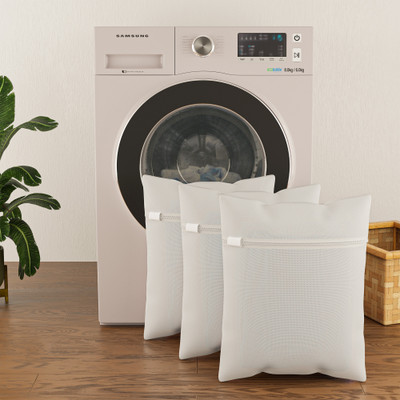 KUBER INDUSTRIES 2 L White Laundry Bag(Polyester)