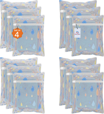 Heart Home 2 L White Laundry Bag(Polyester)