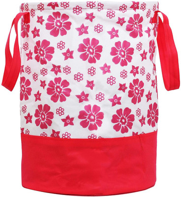 SHREE SANWARIYA CREATIONS LAUNDRY BAG PACK OF 1 Poly-canvas Laundry Bag(Pink)