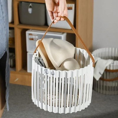 SUICUNE 10 L Multicolor Laundry Basket(Plastic)
