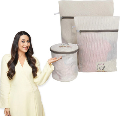 HOKiPO 2 L Beige Laundry Bag(Polyester)