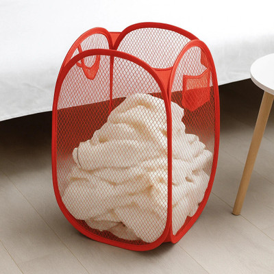 Heart Home 20 L Red Laundry Bag(Nylon)