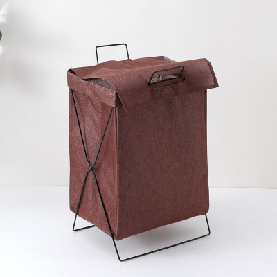 KUBER INDUSTRIES 40 L Brown Laundry Basket(Cotton)