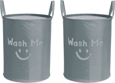 KUBER INDUSTRIES 45 L Grey Laundry Basket(Polyester)