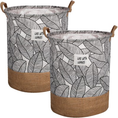 KUBER INDUSTRIES 45 L Brown Laundry Basket(Jute)