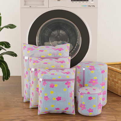 KUBER INDUSTRIES 2 L Pink Laundry Bag(Polyester)