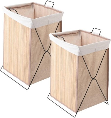 The Better Home 72 L Beige Laundry Basket(Bamboo)