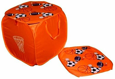 KiaraHome 10 L Orange Laundry Basket(Polyester)