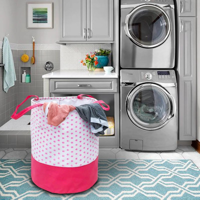 SH NASIMA 45 L Pink Laundry Bag(Non-Woven)