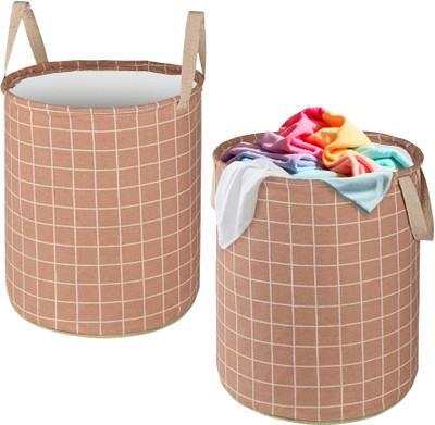KUBER INDUSTRIES 45 L Brown Laundry Basket(Cotton)