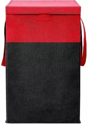 Waji Va 75 L Red, Black Laundry Basket(Non Woven)