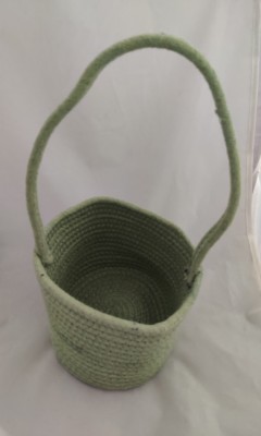 Hot shopper 1 L Light Green Laundry Stool/Storage(Jute)