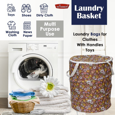 Winner 19 L Multicolor Laundry Bag(Polyester)