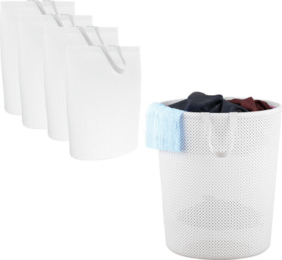 KUBER INDUSTRIES 40 L White Laundry Bag(Polyester)