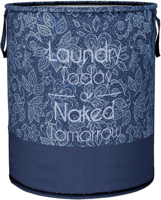 KUBER INDUSTRIES 45 L Blue Laundry Bag(Non-Woven)