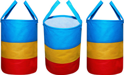 Waji Va 45 L Multicolor Laundry Bag(Non Woven, PVC)