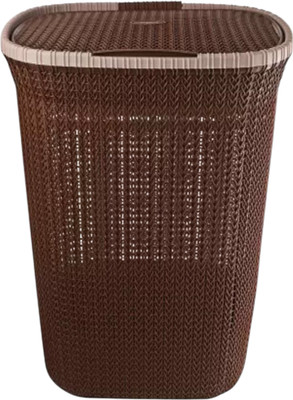 Homeivah 50 L Multicolor Laundry Basket(Plastic)