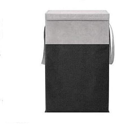 Mteaser 68 L Black, Grey Laundry Basket(Non-Woven)