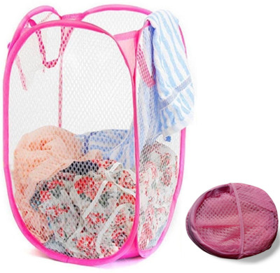 VP Creation 30 L Multicolor Laundry Basket(Nylon)