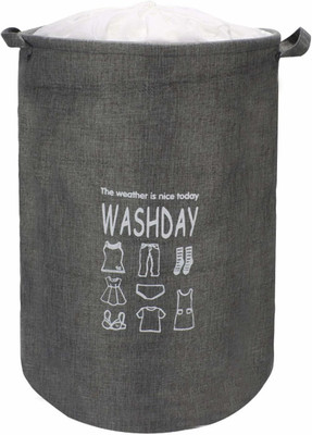 HomeStorie 83 L Grey Laundry Bag(Jute)
