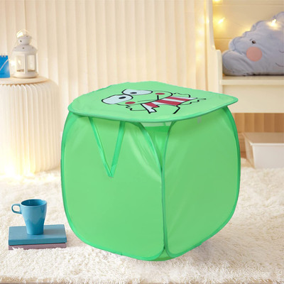 KUBER INDUSTRIES 45 L Green Laundry Basket(Polyester)