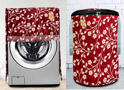 Kanushi Industries Front Loading Washing Machine  Cover(Width: 58 cm, Maroon)