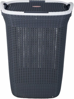 NAYASA 1 L Grey Laundry Basket(Plastic)