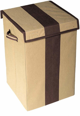 Crownsy 68 L Beige, Brown Laundry Bag(Non-Woven)