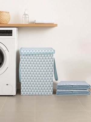 KUBER INDUSTRIES 75 L Grey Laundry Basket(Non-Woven)
