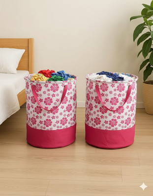 TheTrendyTailor 45 L Pink Laundry Bag(Non Woven)