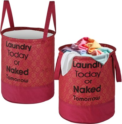 KUBER INDUSTRIES 45 L Maroon Laundry Basket(Non Woven)