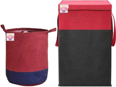 JustandKrafts 68 L Red, Black Laundry Bag(Non Woven)