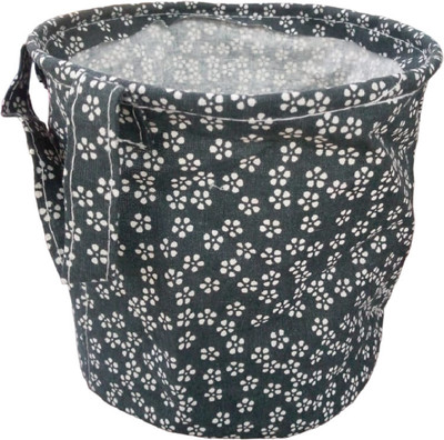 KiaraHome 10 L Black, Multicolor Laundry Basket(Polyester)