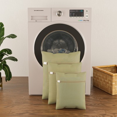 KUBER INDUSTRIES 2 L Beige Laundry Bag(Polyester)