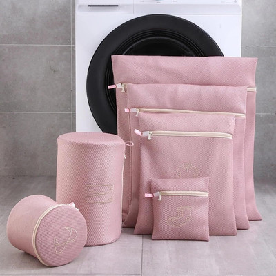 lukzer 14 L Pink Laundry Bag(Polyester)